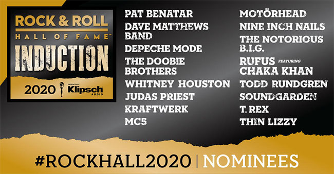 Rock Hall announces 2020 Nominees