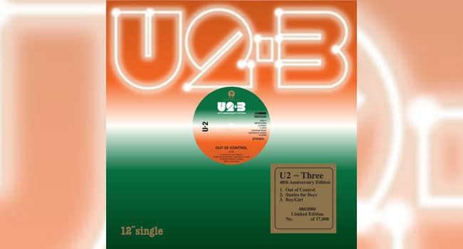 U2 releasing ‘Three’ debut EP for RSD Black Friday