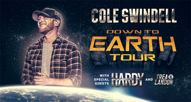 Cole Swindell announces headlining Down To Earth Tour