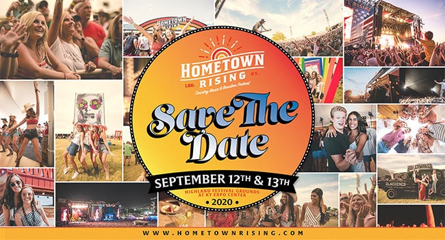 2020 Hometown Rising Country Music & Bourbon Fest announced