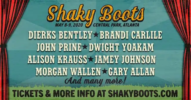 Brandi Carlile, Dierks Bentley headlining Shaky Boots Fest 2020