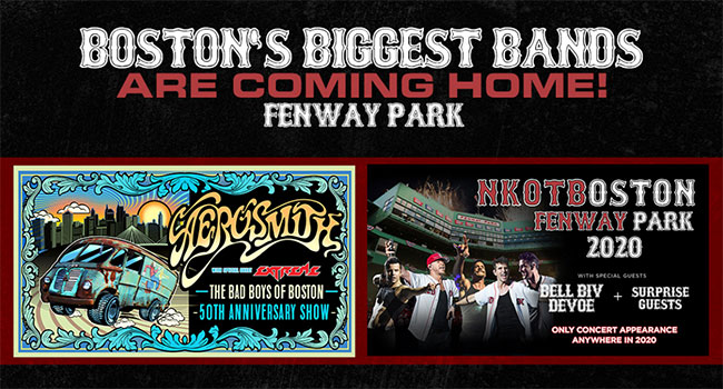 Aerosmith, News Kids playing back to back Fenway Park shows