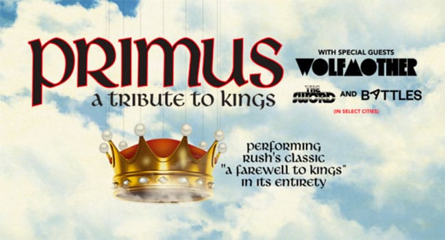 Primus announces Rush tribute tour
