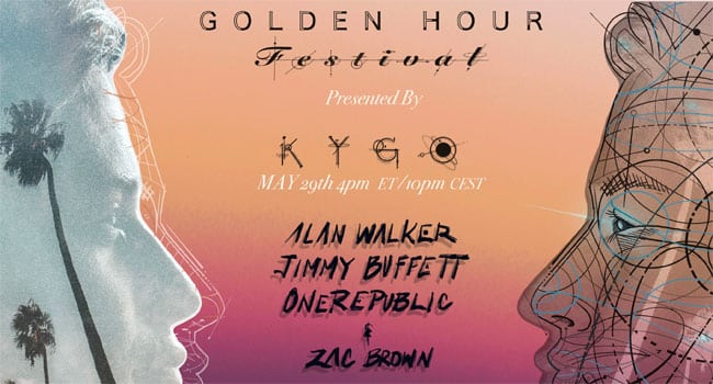 Kygo announces virtual Golden Hour Festival