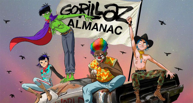 Gorillaz announces first annual Almanac