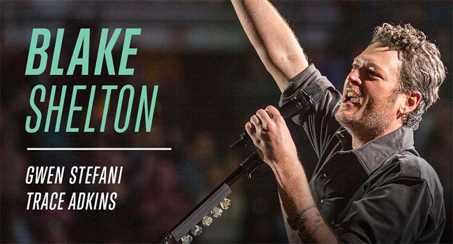 Blake Shelton, Gwen Stefani, Trace Adkins launching Encore Live Drive-In Nights concerts