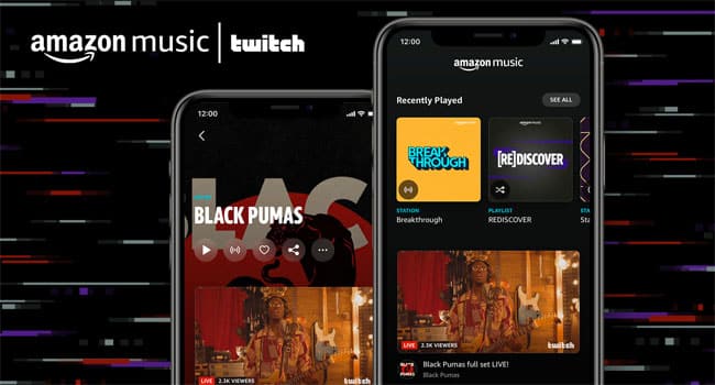 Amazon Music, Twitch parter for livestreaming with on-demand listening