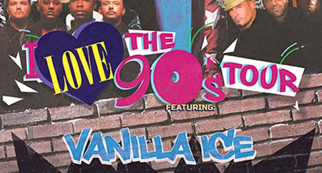 Vanilla Ice to headline 2024 I Love the 90s Tour
