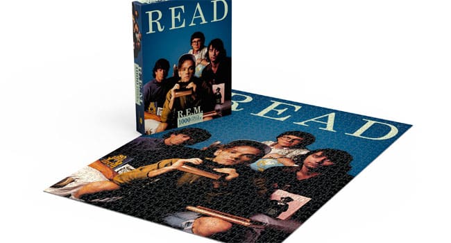 R.E.M. READ poster becomes puzzle for literacy