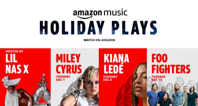 Amazon Music announces ‘Holiday Plays’ weekly concert experience