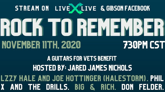 Gibson Gives & Guitars For Vets announce ‘Rock to Remember’ virtual concert