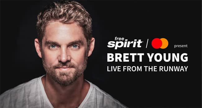 Spirit Airlines, Mastercard announce Brett Young virtual concert