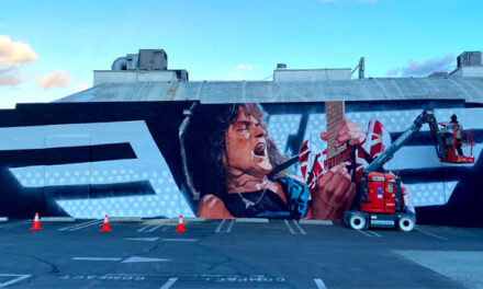 Guitar Center Hollywood unveils Eddie Van Halen mural