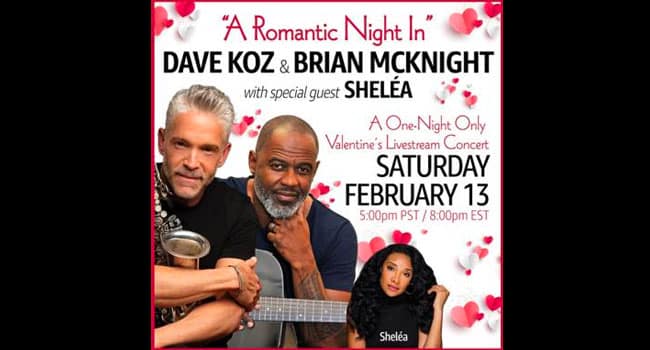Dave Koz, Brian McKnight announce Valentine livestream