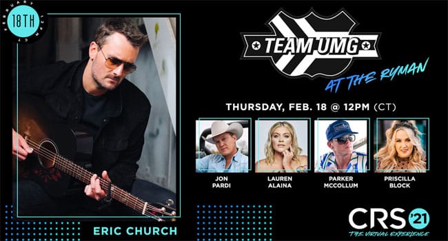 Team UMG at The Ryman lineup announced for CRS