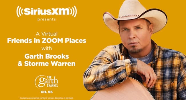 SiriusXM hosting Garth Brooks Zoom Interview