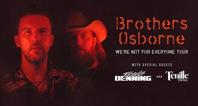 Brothers Osborne announces We’re Not For Everyone Tour