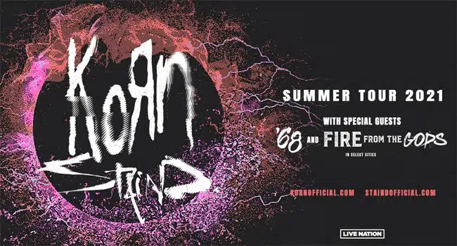 Korn announces US summer tour with Staind
