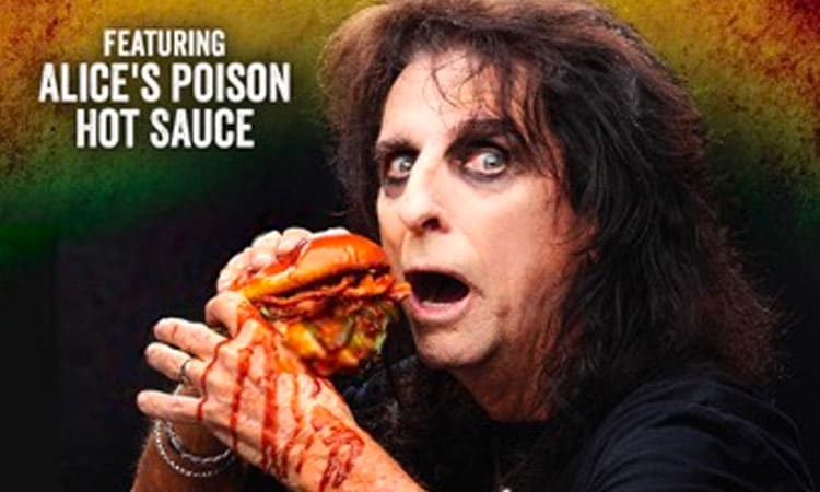 Alice Cooper launches Poison Burger with Rock & Brews