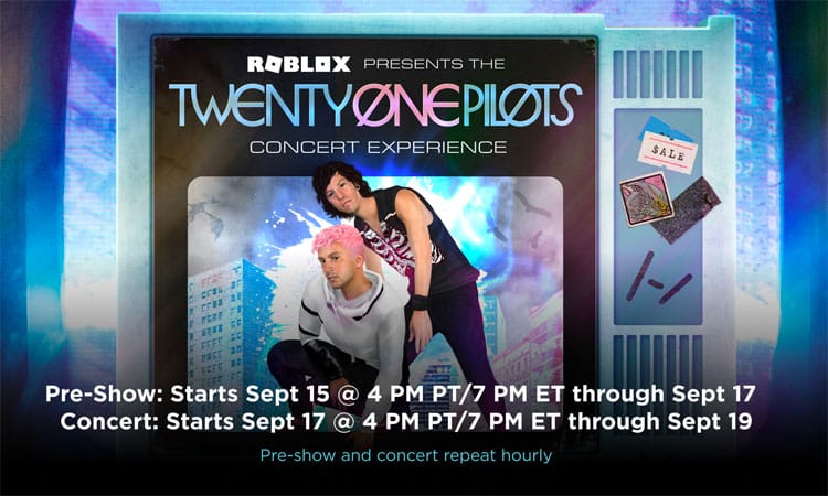 Roblox announces Twenty One Pilots Concert Experience