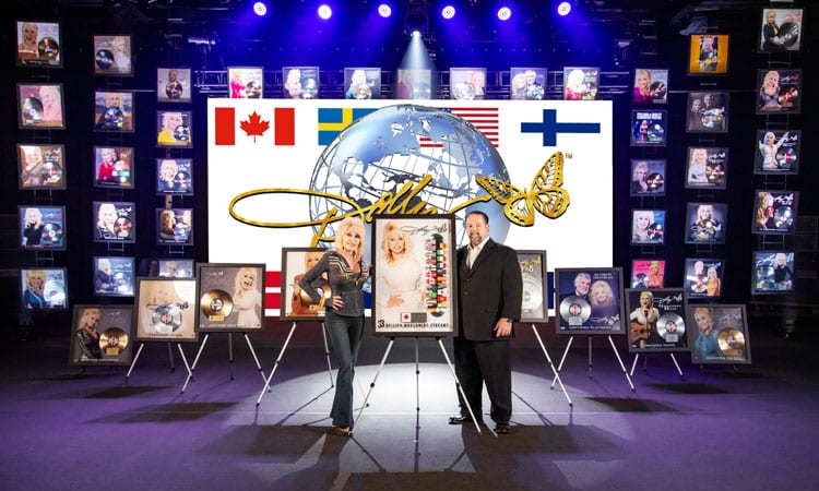 Dolly Parton presented with 47 sales certifications from around the world