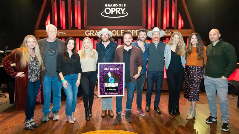 Eli Young Band receives Pandora Billionaire plaque