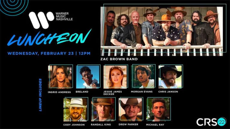 Ingrid Andress, Breland, Chris Janson join 2022 CRS Warner Music Luncheon