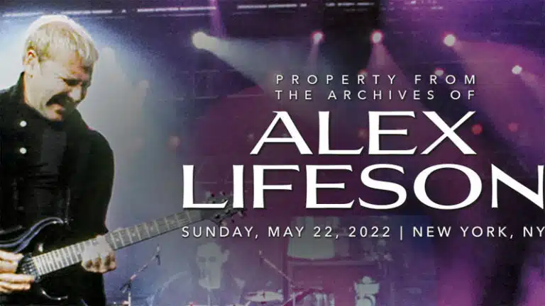 Alex Lifeson auctioning 60+ vintage guitars