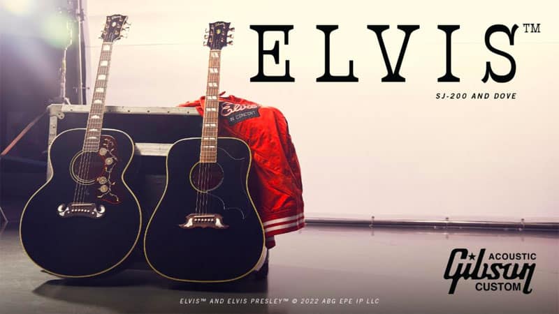 Gibson introduces two Elvis Presley acoustic guitars