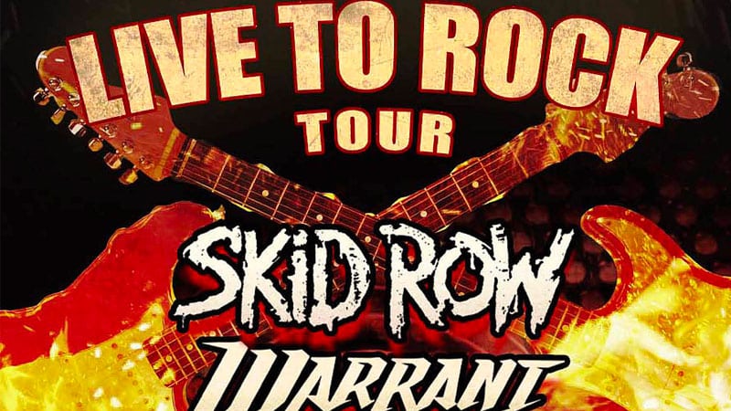Skid Row & Warrant announce Live to Rock Tour