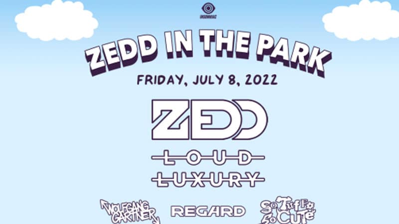 Zedd announces Zedd in the Park return