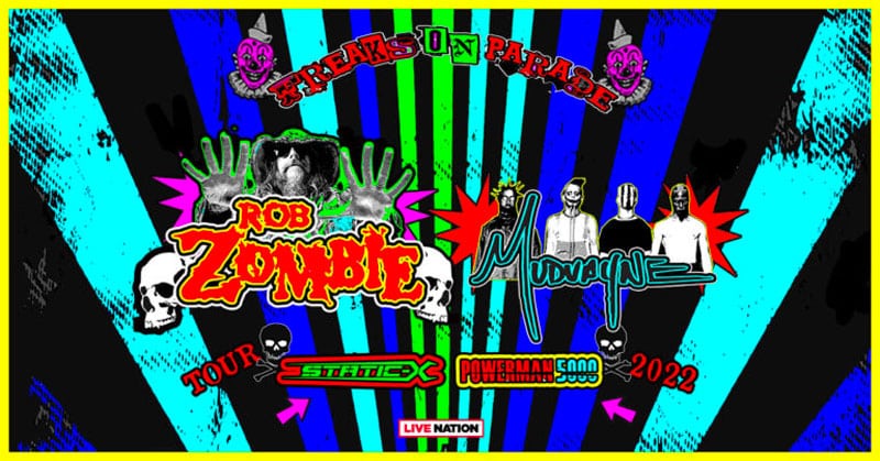 Rob Zombie & Mudvayne announce 2022 summer tour