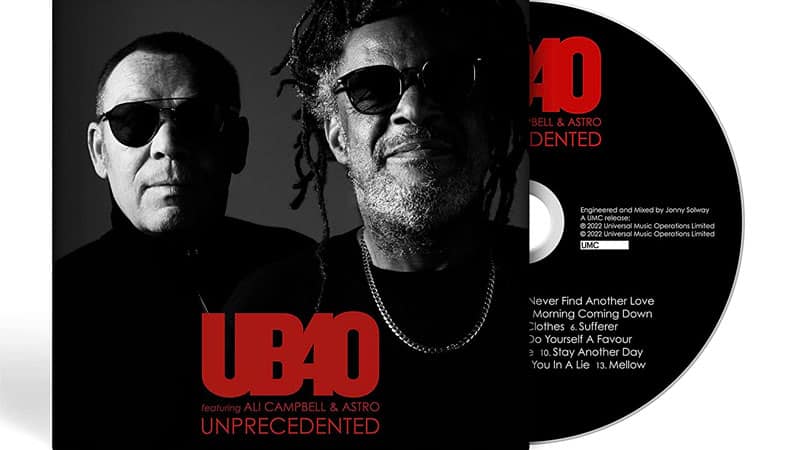 UB40 Featuring Ali Campbell & Astro announces ‘Unprecedented’ new album
