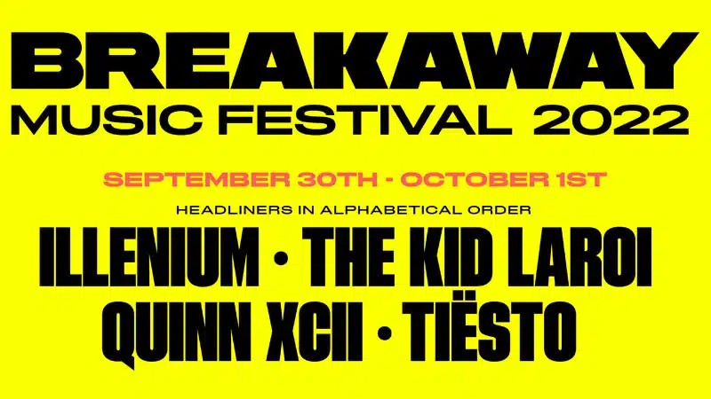 The Kid Laroi, Illenium, Tiesto headlining Breakaway Carolina