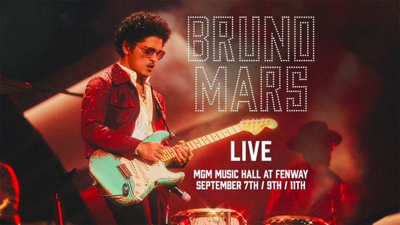 Bruno Mars opening new MGM Music Hall at Fenway