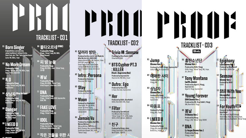 BTS unveils ‘Proof’ track listing