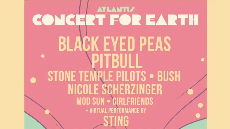 Sting, Black Eyed Peas lead all-star concert from inside volcano crater