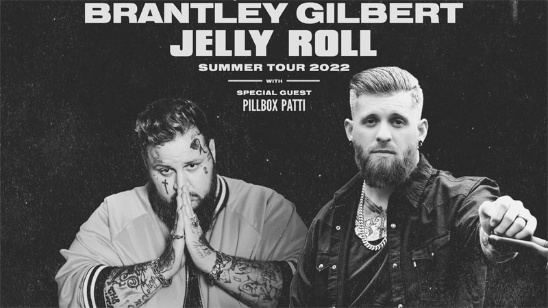 Brantley Gilbert, Jelly Roll announce joint 2022 tour dates