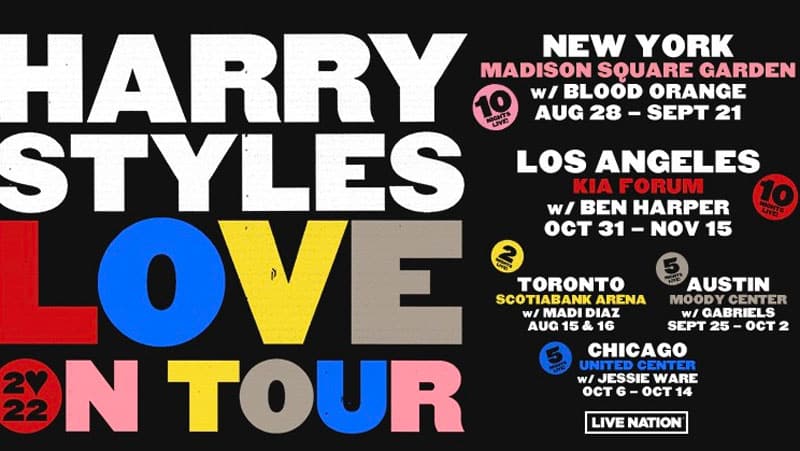 Harry Styles announces North American Love on Tour 2022 dates