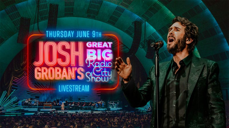 Josh Groban streaming Great Big Radio City Show