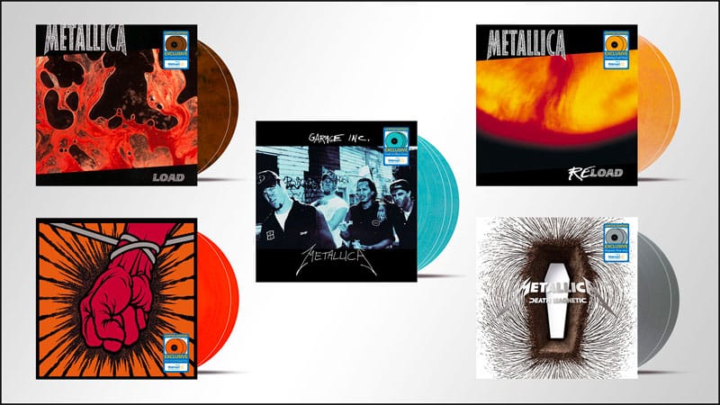 Metallica announces five additional Walmart exclusive colored vinyls