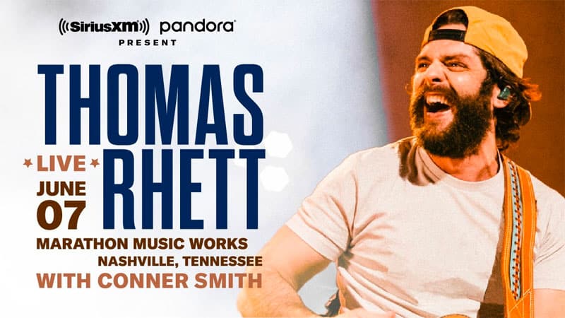 Thomas Rhett performing SiriusXM, Pandora concert