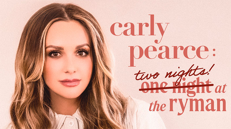 Carly Pearce sells out Ryman date, adds second night