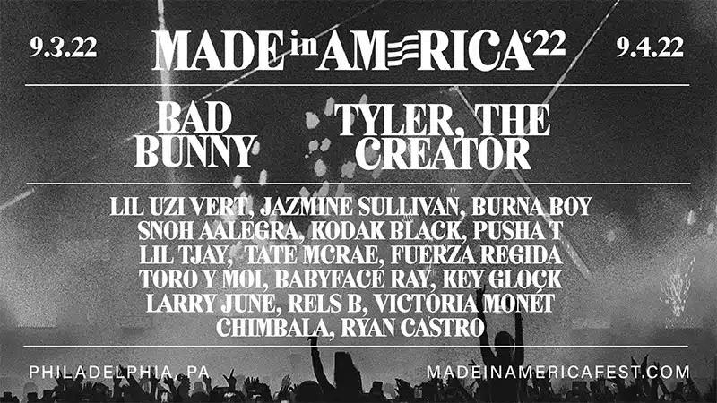 Bad Bunny, Tyler the Creator headlining Made in America 2022
