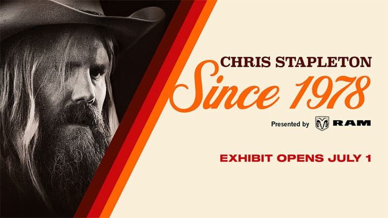 Country Music Hall of Fame announces Chris Stapleton exhibition