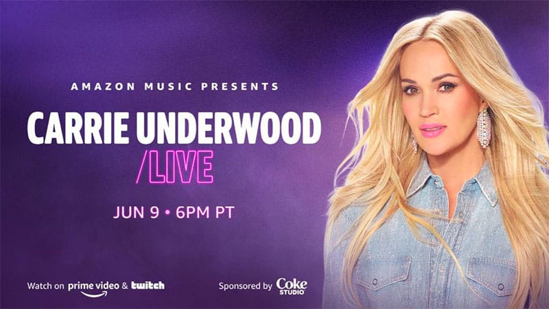 Carrie Underwood announces Amazon Music livestream
