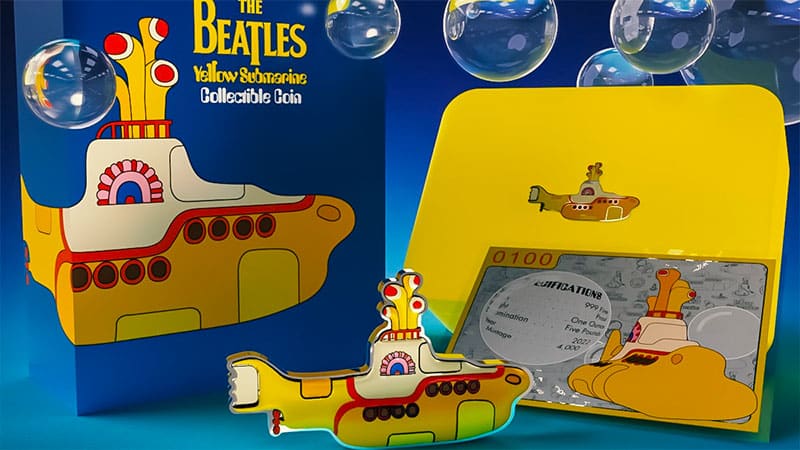 Crown Mint honoring The Beatles with legal tender ‘Yellow Submarine’ coins