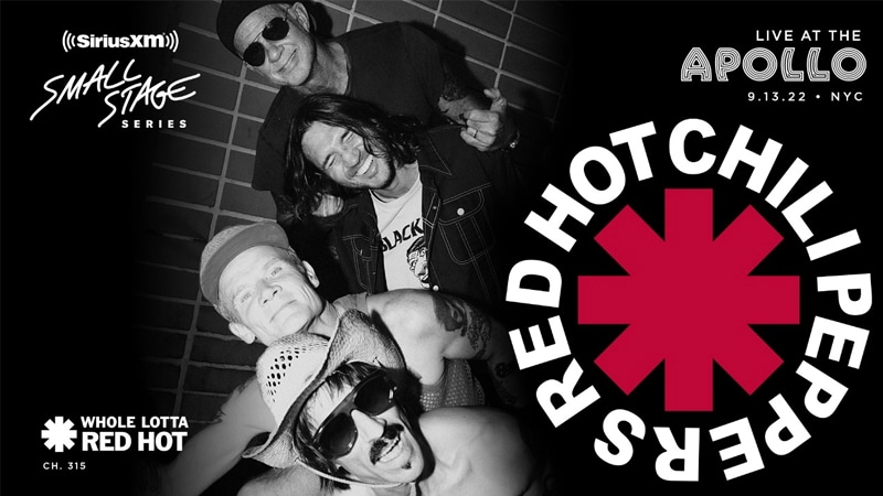 SiriusXM announces Red Hot Chili Peppers Apollo Theater concert