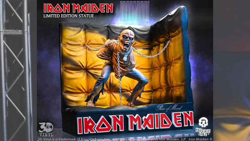KnuckleBonz announces Iron Maiden ‘Piece of Mind’ collectible statue