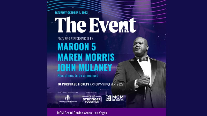 Maroon 5, Maren Morris headlining 2022 Shaquille O’Neal Foundation’s ‘The Event’